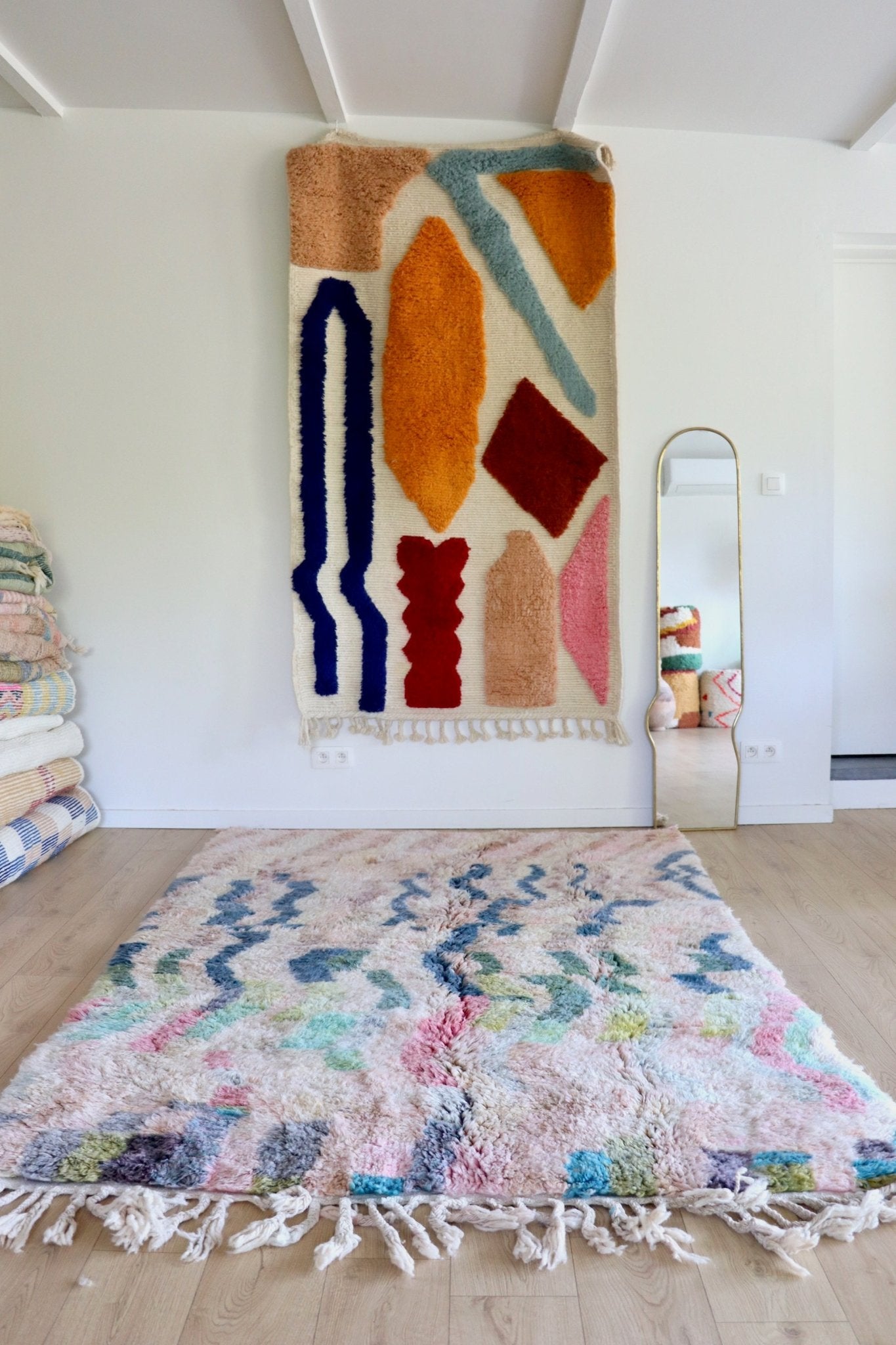 Beni Ouarain Moroccan Colorful Rug (1097) 235x170cm - Lightning - Tree of Colors