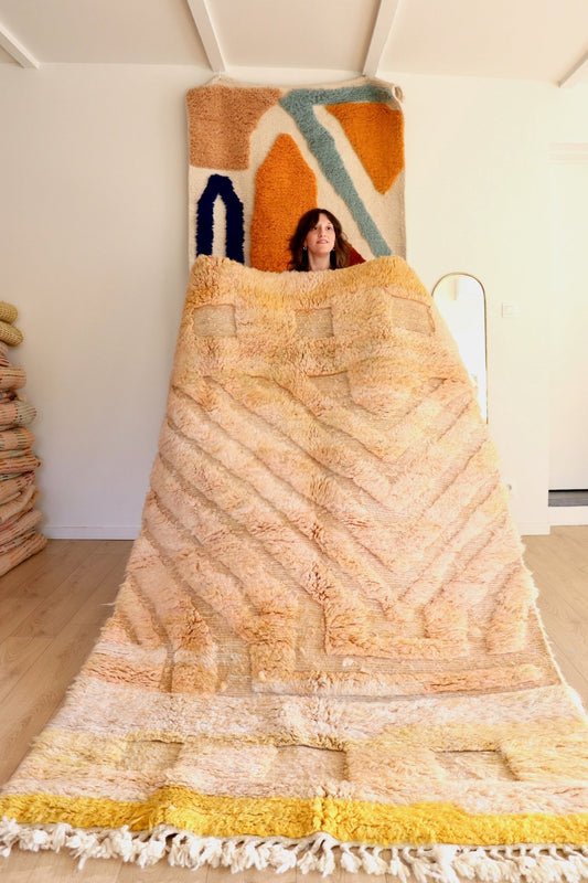 Beni Ouarain Moroccan Colorful Rug (1098) 253x155cm - Aurora - Tree of Colors