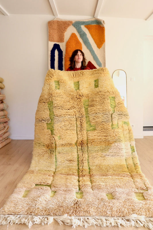 Beni Ouarain Moroccan Colorful Rug (1099) 253x155cm - Appletini - Tree of Colors