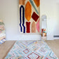 Beni Ouarain Moroccan Colorful Rug (1107) 245x160cm - Finca - Tree of Colors