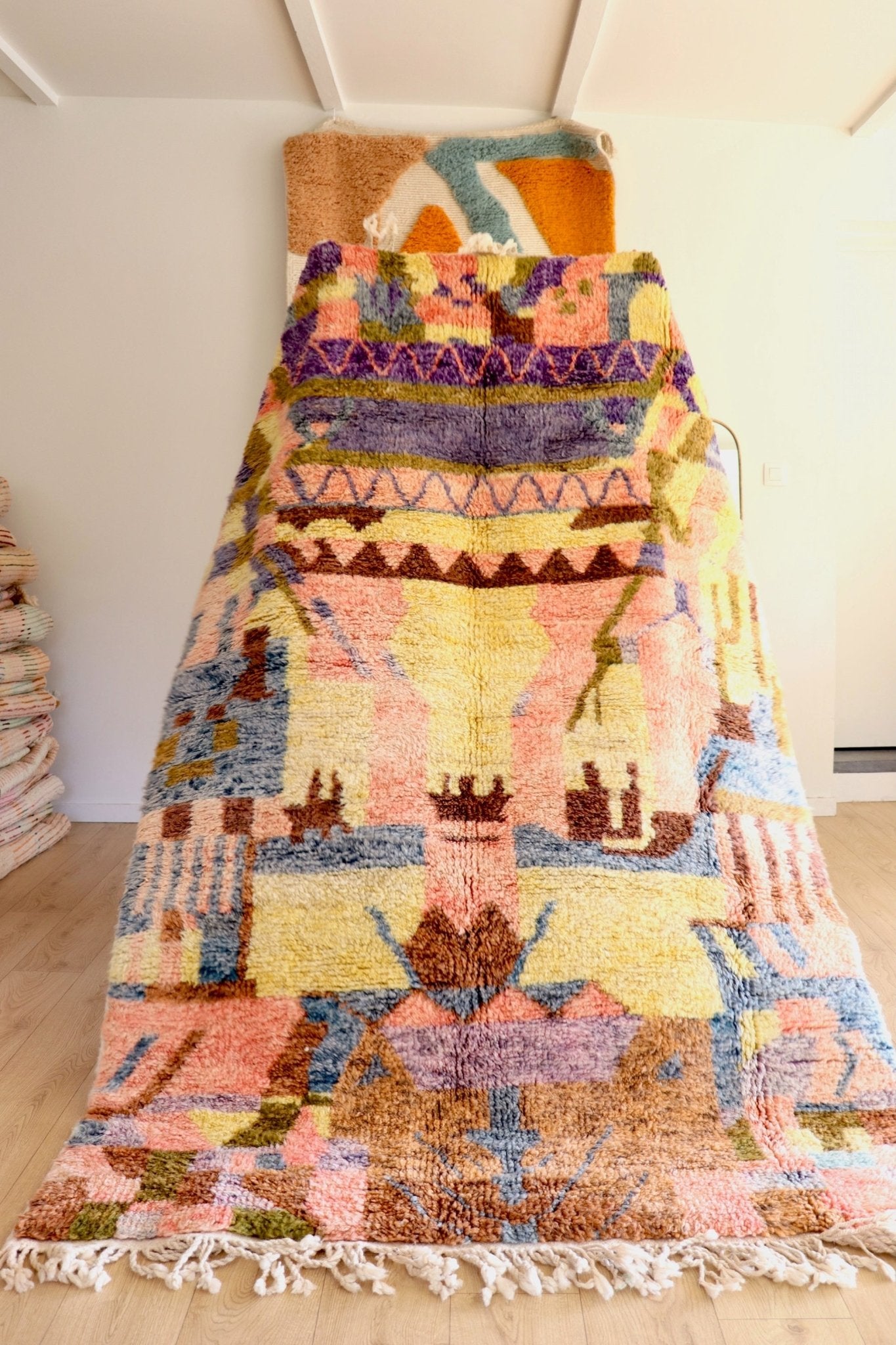 Beni Ouarain Moroccan Colorful Rug (1109) 245x160cm - Dreamcatcher - Tree of Colors