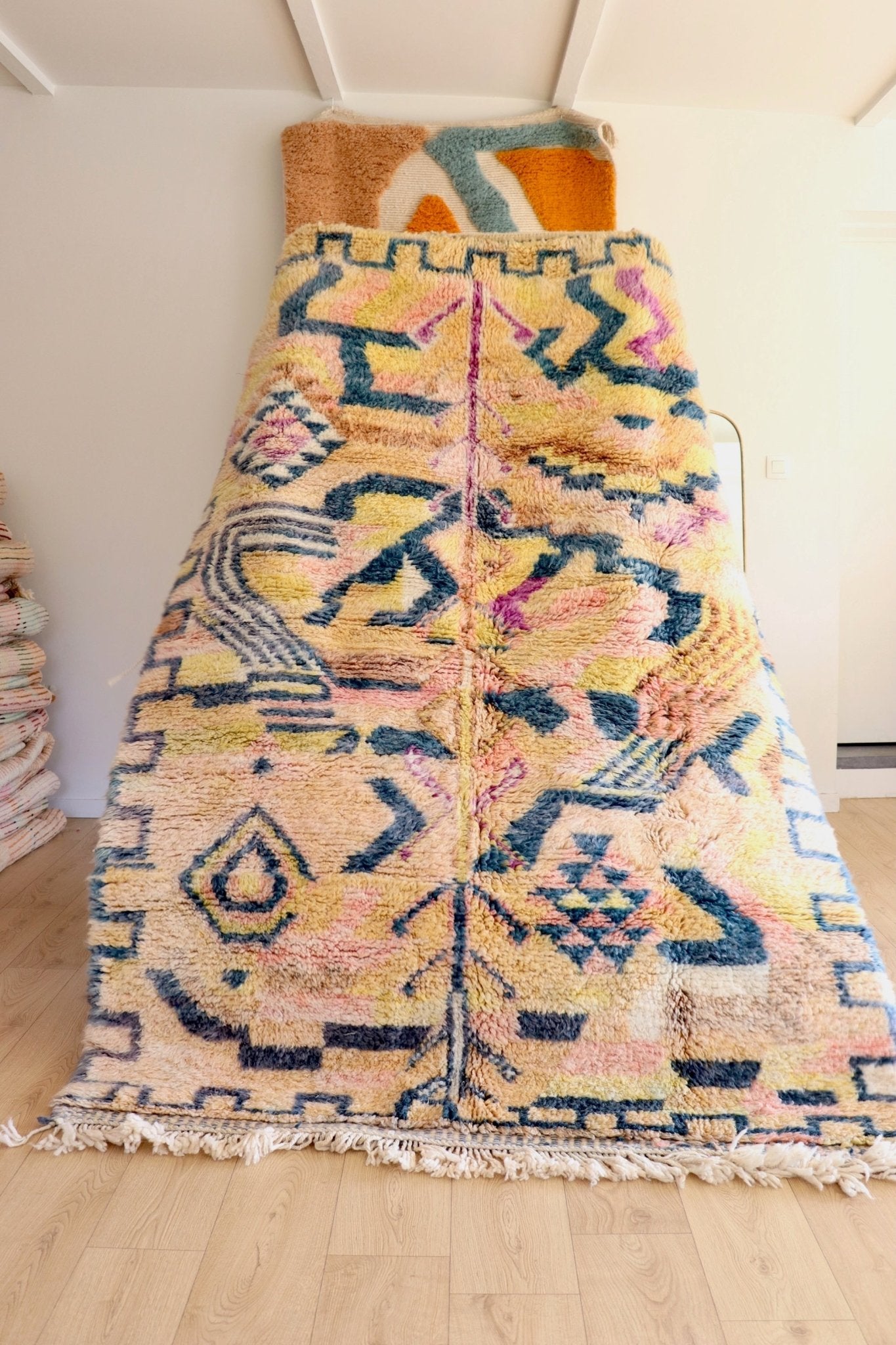 Beni Ouarain Moroccan Colorful Rug (1110) 232x161cm - Benji - Tree of Colors