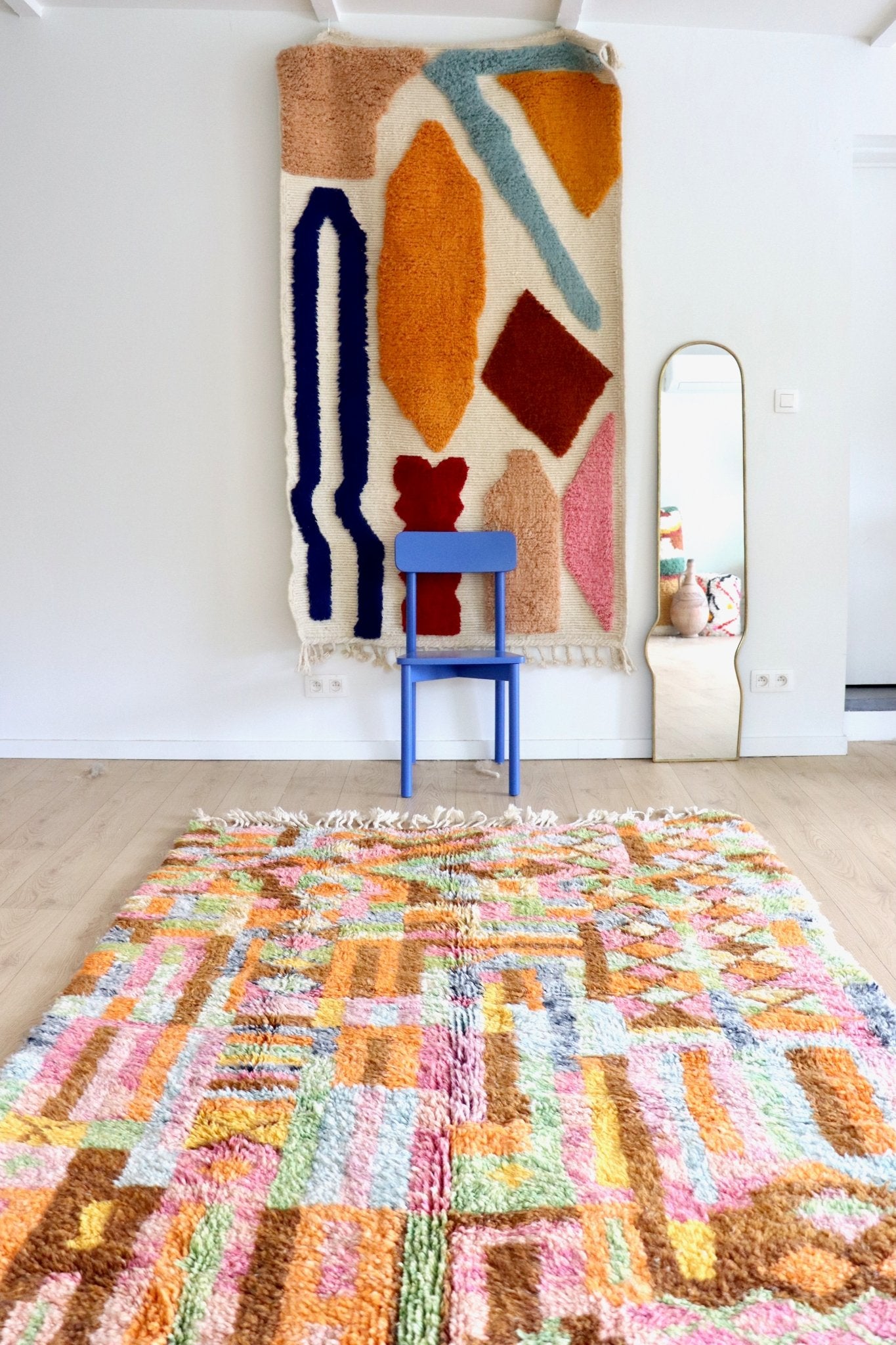 Beni Ouarain Moroccan Colorful Rug (1147) 240x170cm - Serafina - Tree of Colors