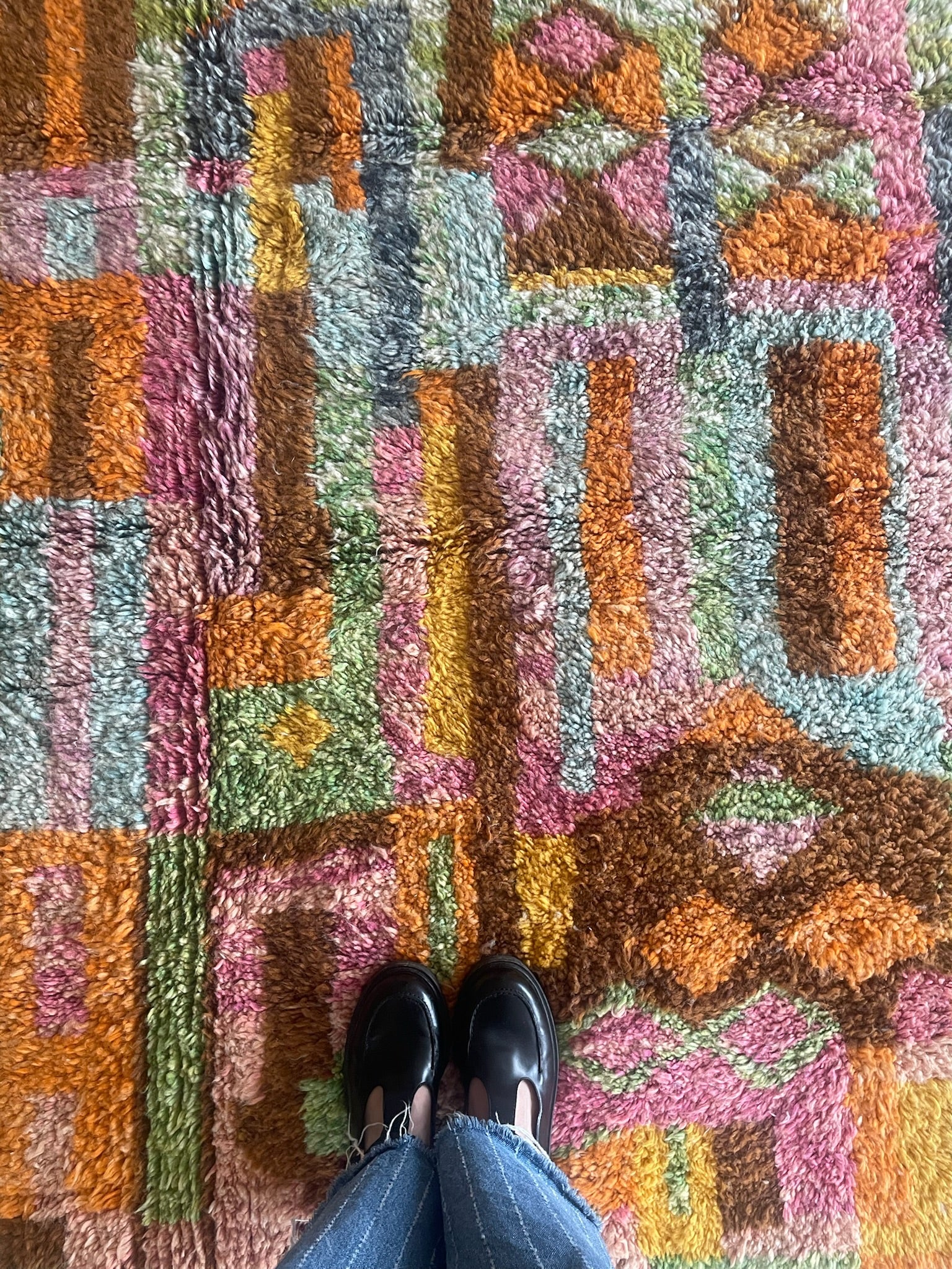 Beni Ouarain Moroccan Colorful Rug (1147) 240x170cm - Serafina - Tree of Colors