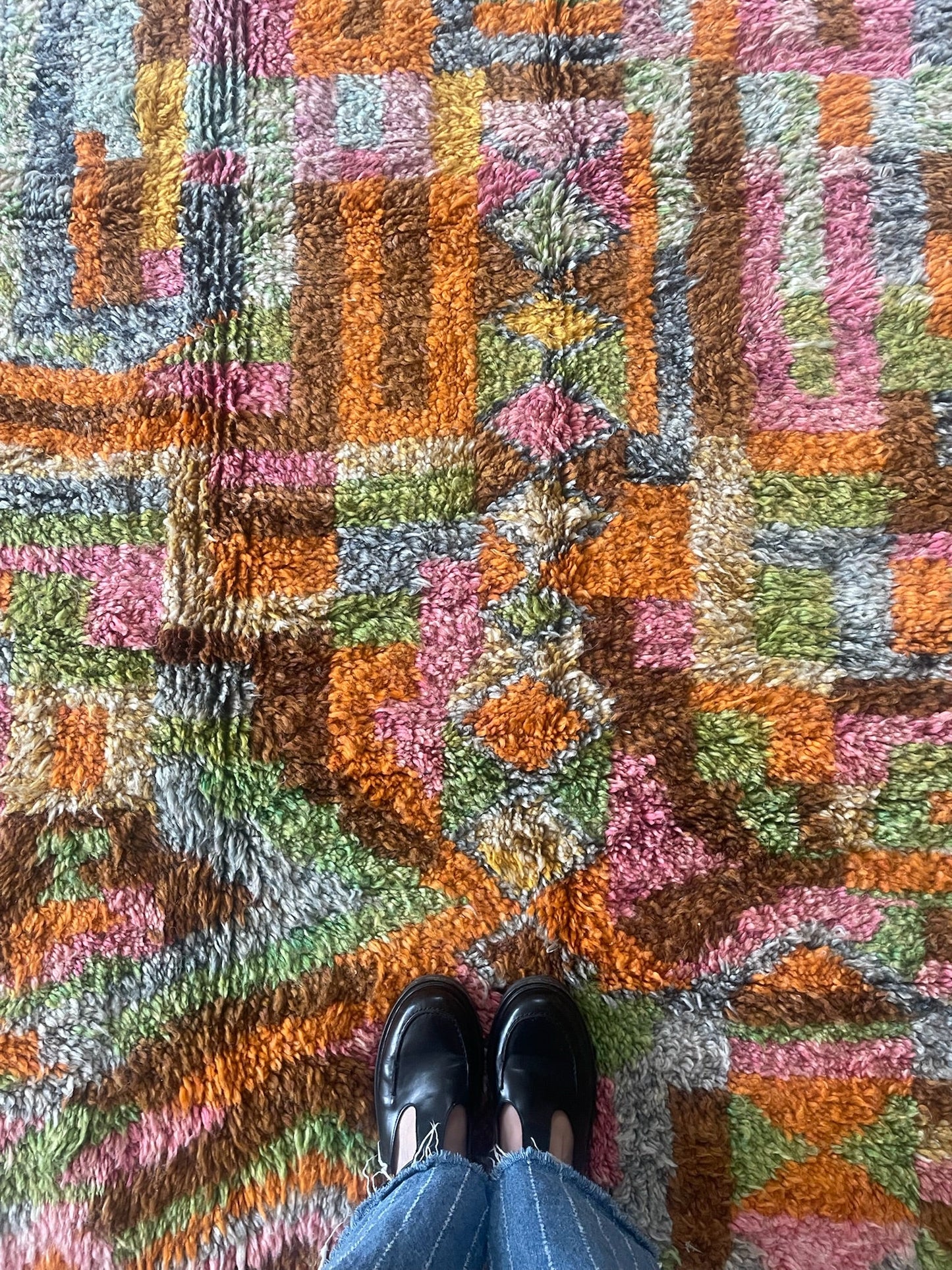 Beni Ouarain Moroccan Colorful Rug (1147) 240x170cm - Serafina - Tree of Colors