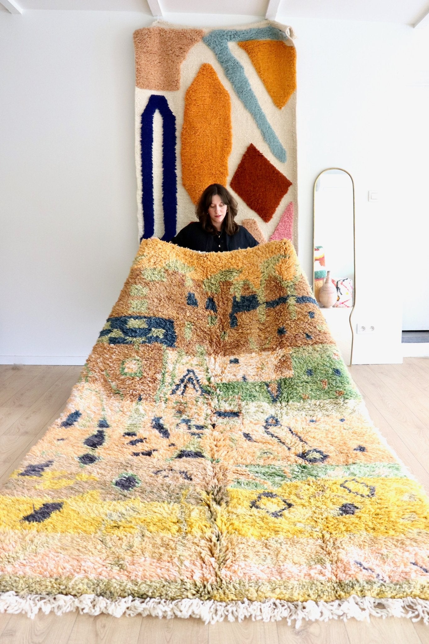 Beni Ouarain Moroccan Colorful Rug (1148) 265x175cm - Kenya - Tree of Colors