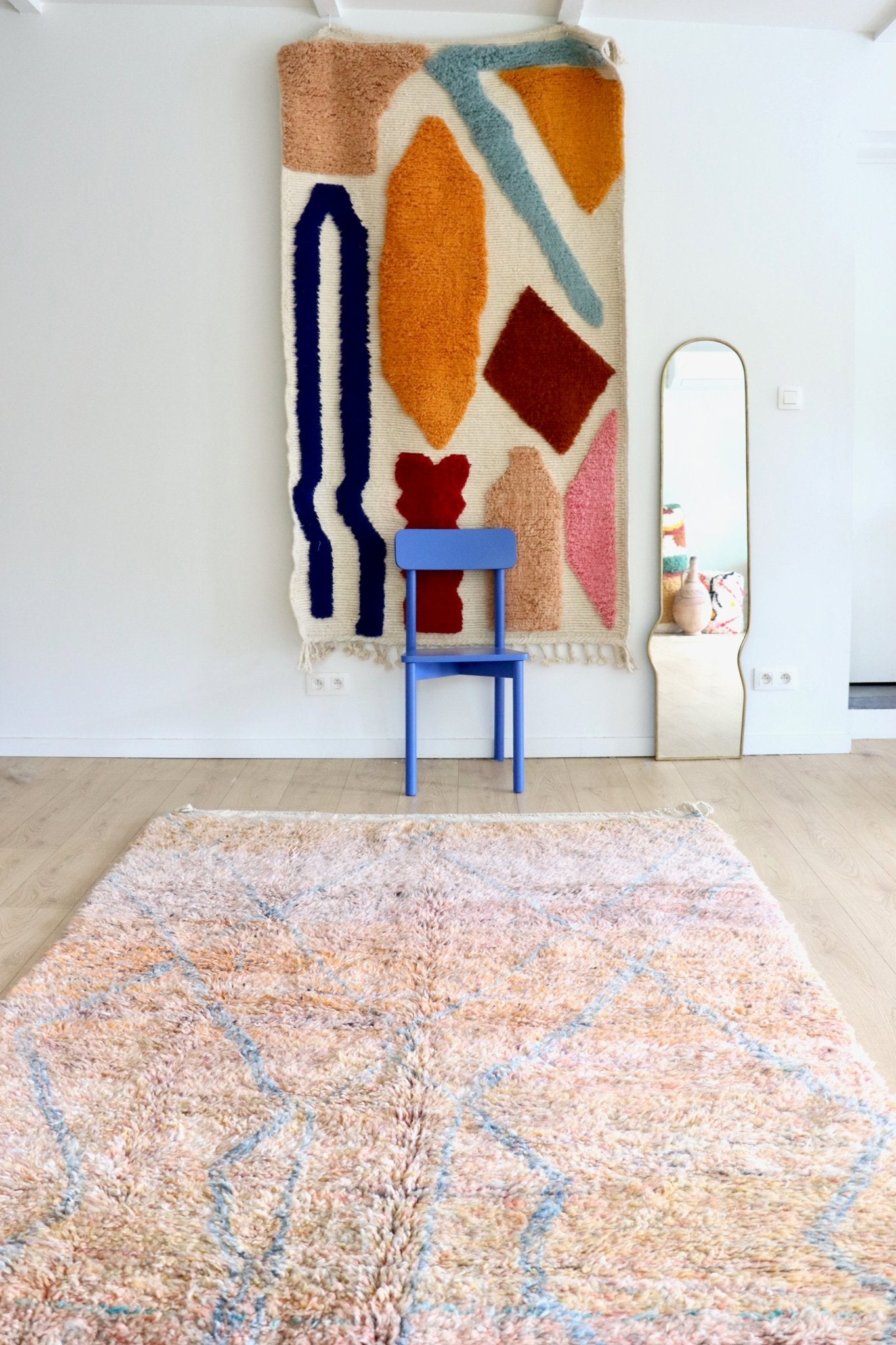 Beni Ouarain Moroccan Colorful Rug (1150) 255x170cm - Sunset - Tree of Colors