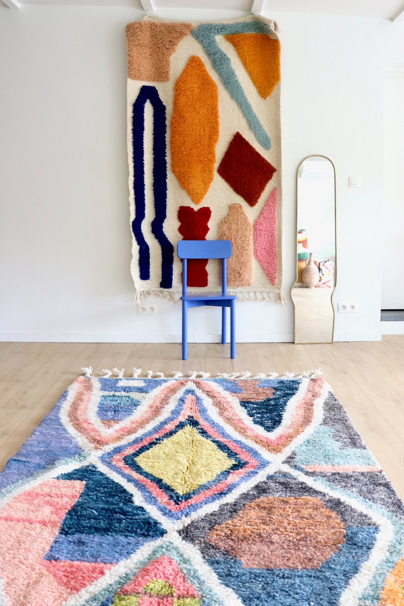 Beni Ouarain Moroccan Colorful Rug (1151) 255x160cm - Lilou - Tree of Colors