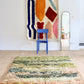 Beni Ouarain Moroccan Colorful Rug (1161) 244x159cm - Moss - Tree of Colors