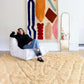 Beni Ouarain Moroccan Colorful Rug (1188) 353x253cm - Honey - Tree of Colors