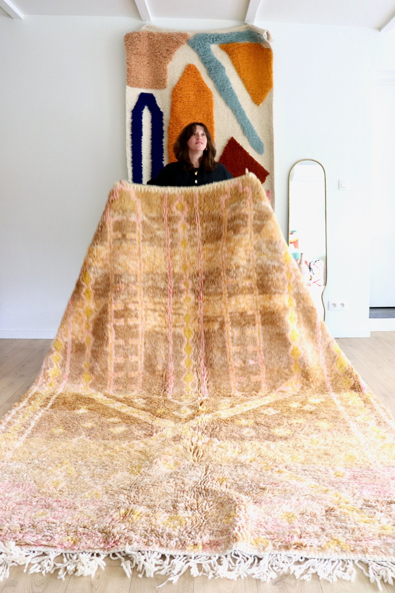 Beni Ouarain Moroccan Colorful Rug (1198) 292x206cm - Elisa - Tree of Colors