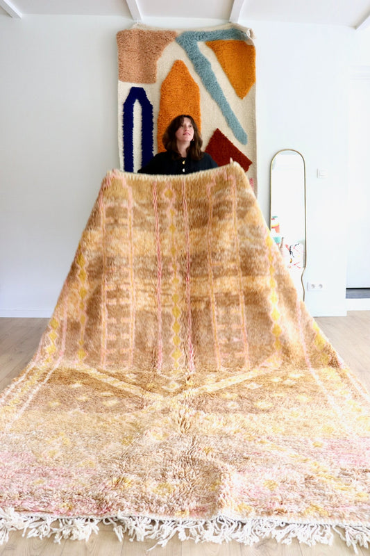 Beni Ouarain Moroccan Colorful Rug (1198) 292x206cm - Elisa - Tree of Colors