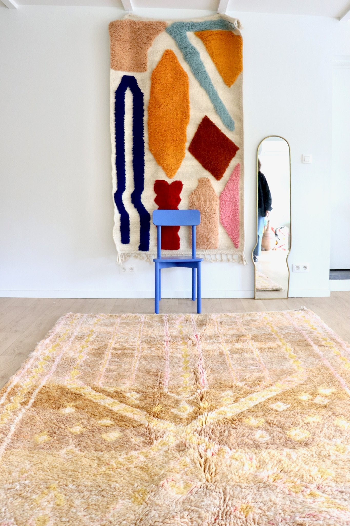 Beni Ouarain Moroccan Colorful Rug (1198) 292x206cm - Elisa - Tree of Colors