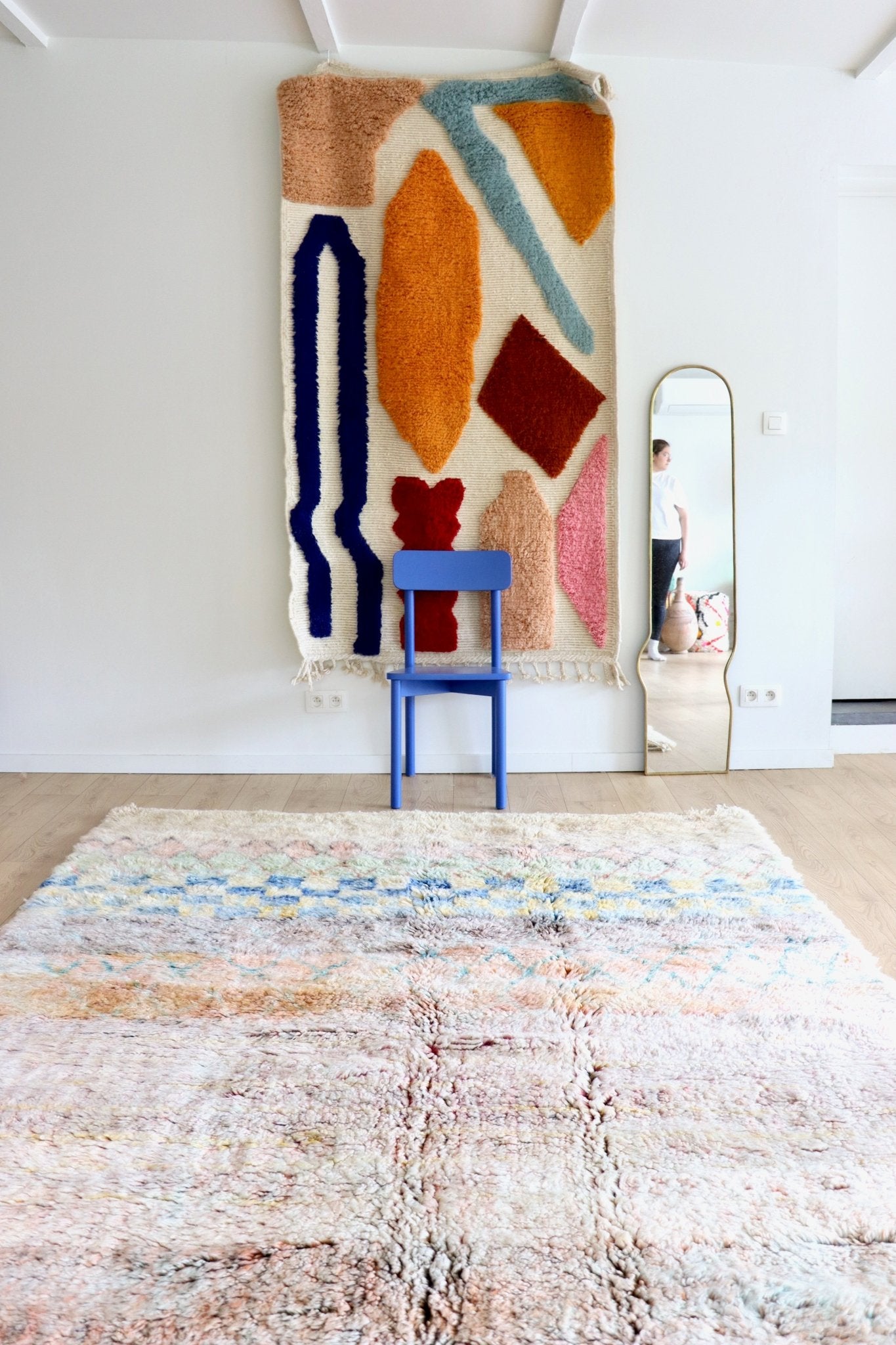 Beni Ouarain Moroccan Colorful Rug (1202) 305x203cm - Emily - Tree of Colors
