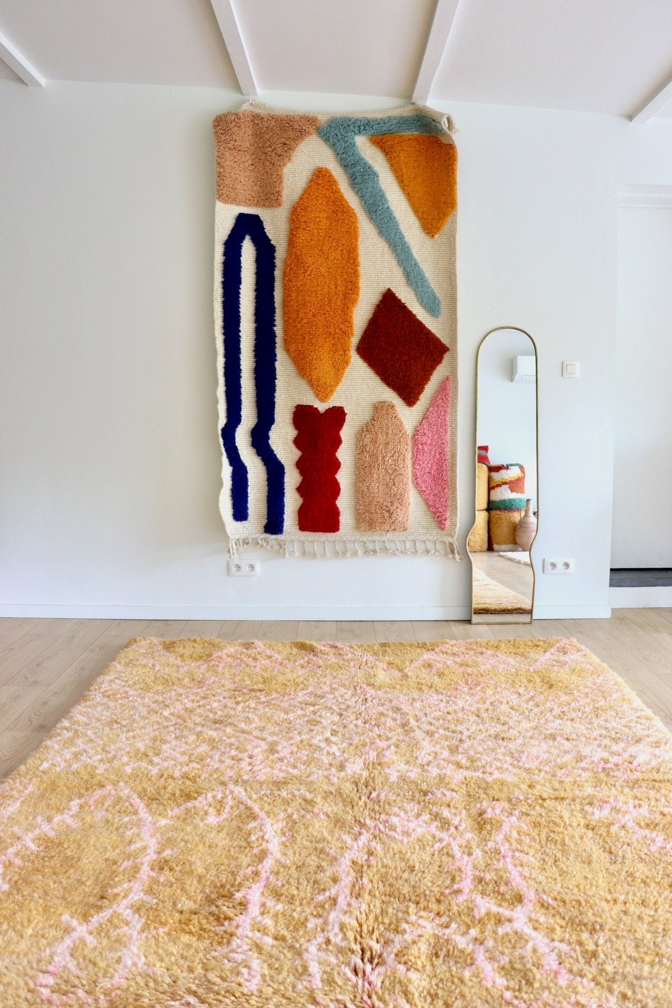 Beni Ouarain Moroccan Colorful Rug (1203) 294x208cm - Summer Heat - Tree of Colors