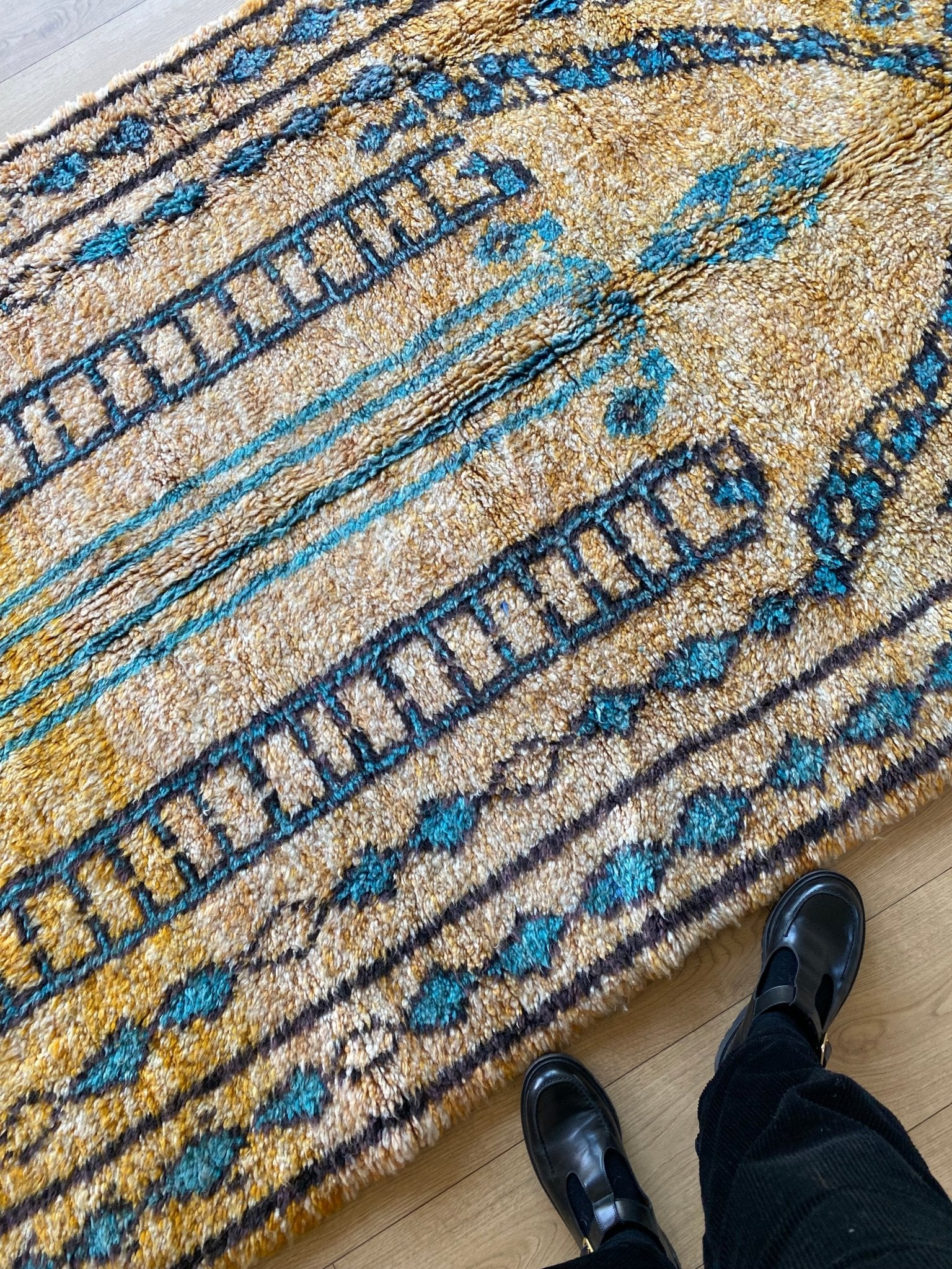 Beni Ouarain Moroccan Colorful Rug (883) 257x152cm - India - Tree of Colors