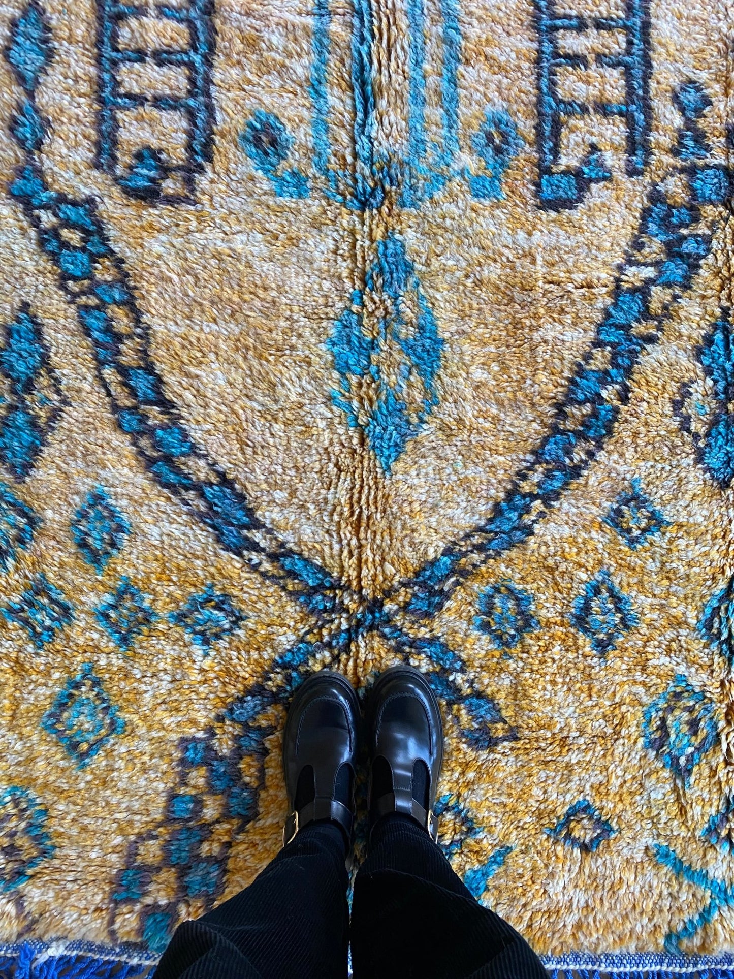 Beni Ouarain Moroccan Colorful Rug (883) 257x152cm - India - Tree of Colors