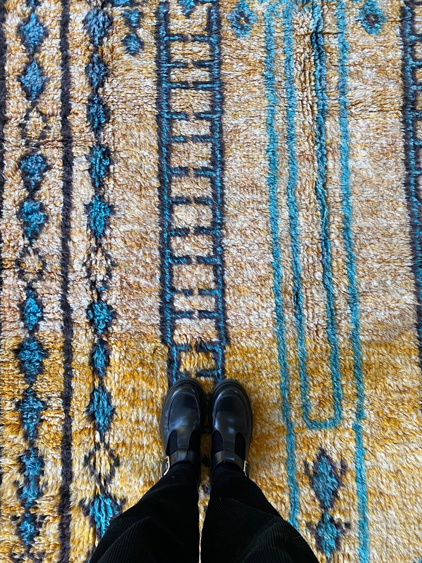 Beni Ouarain Moroccan Colorful Rug (883) 257x152cm - India - Tree of Colors