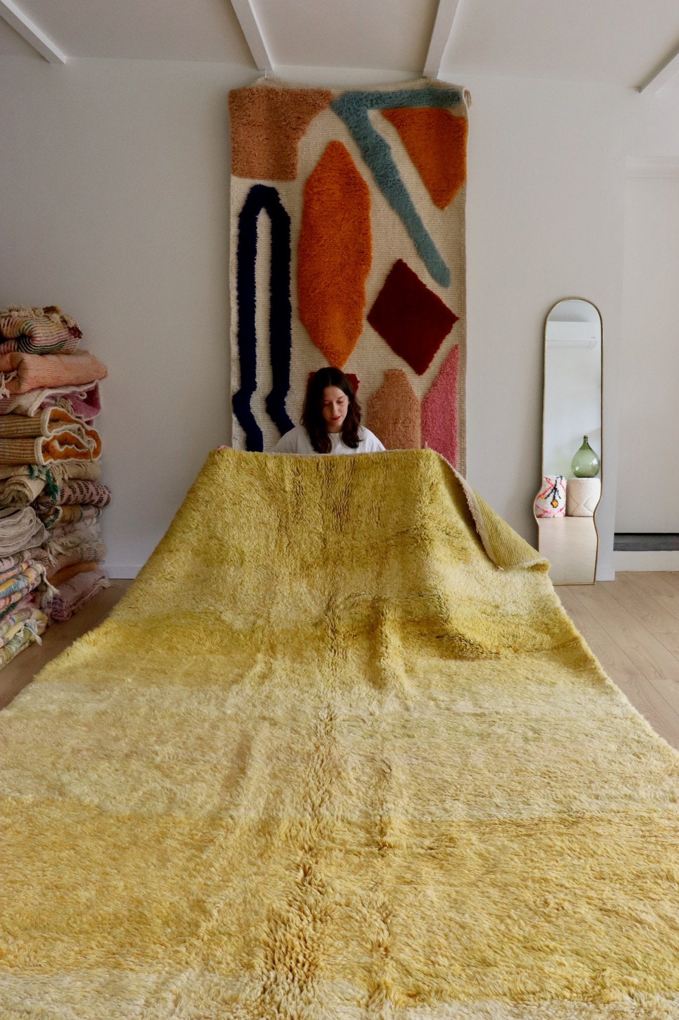 Beni Ouarain Moroccan Colorful Rug (929) 310x210cm - Iris - Tree of Colors