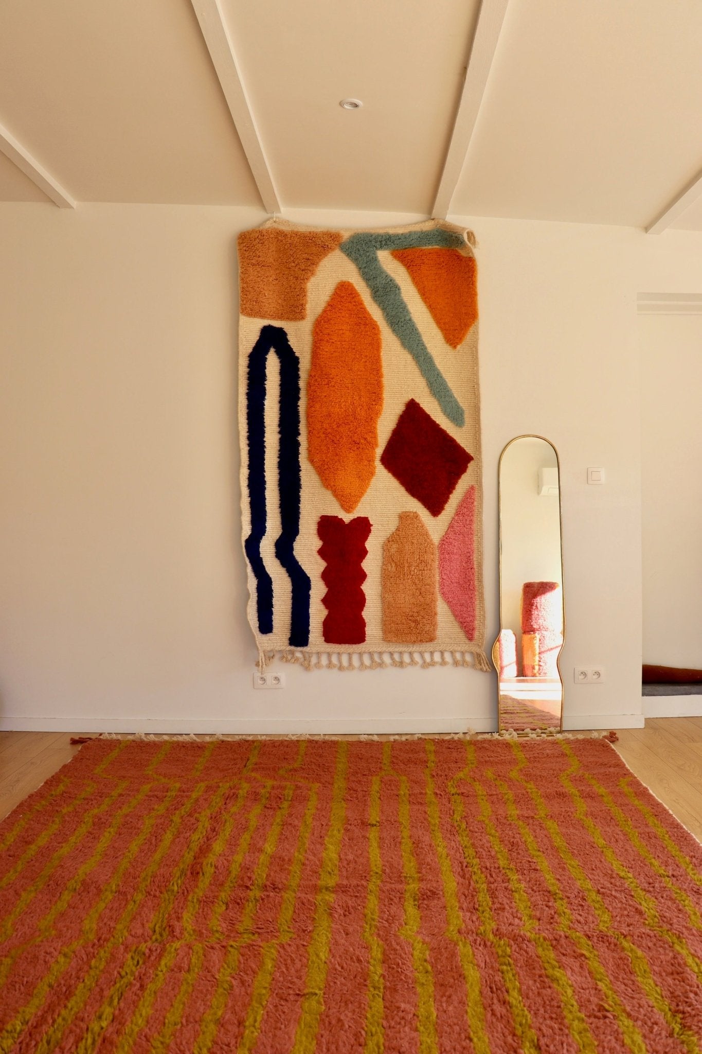 Beni Ouarain Moroccan Colorful Rug (959) 360x240cm - Arenal - Tree of Colors