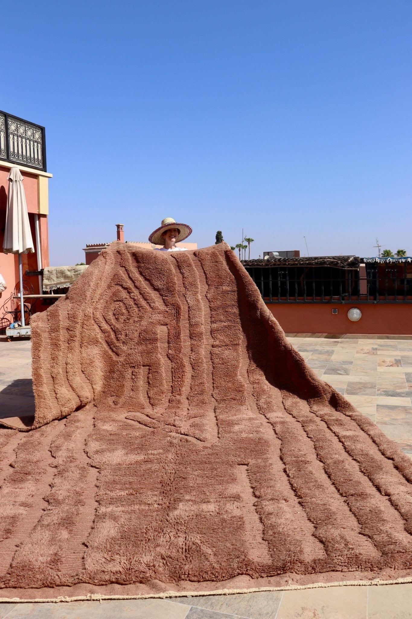 Beni Ouarain Moroccan Colorful Rug (976) 420x298 - Chocolate Ice Cream - Tree of Colors