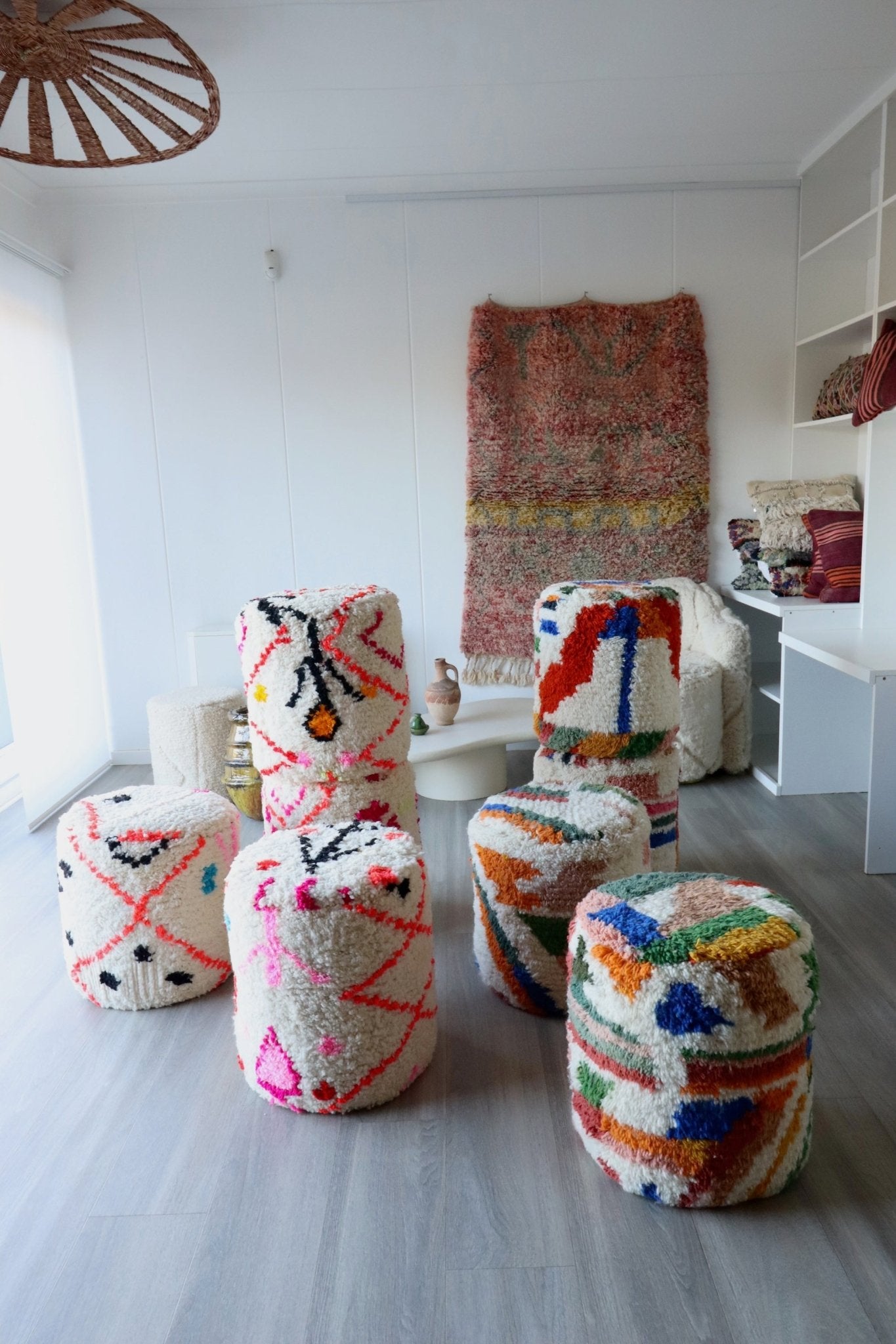 Berber Pouf (8) - Tree of Colors