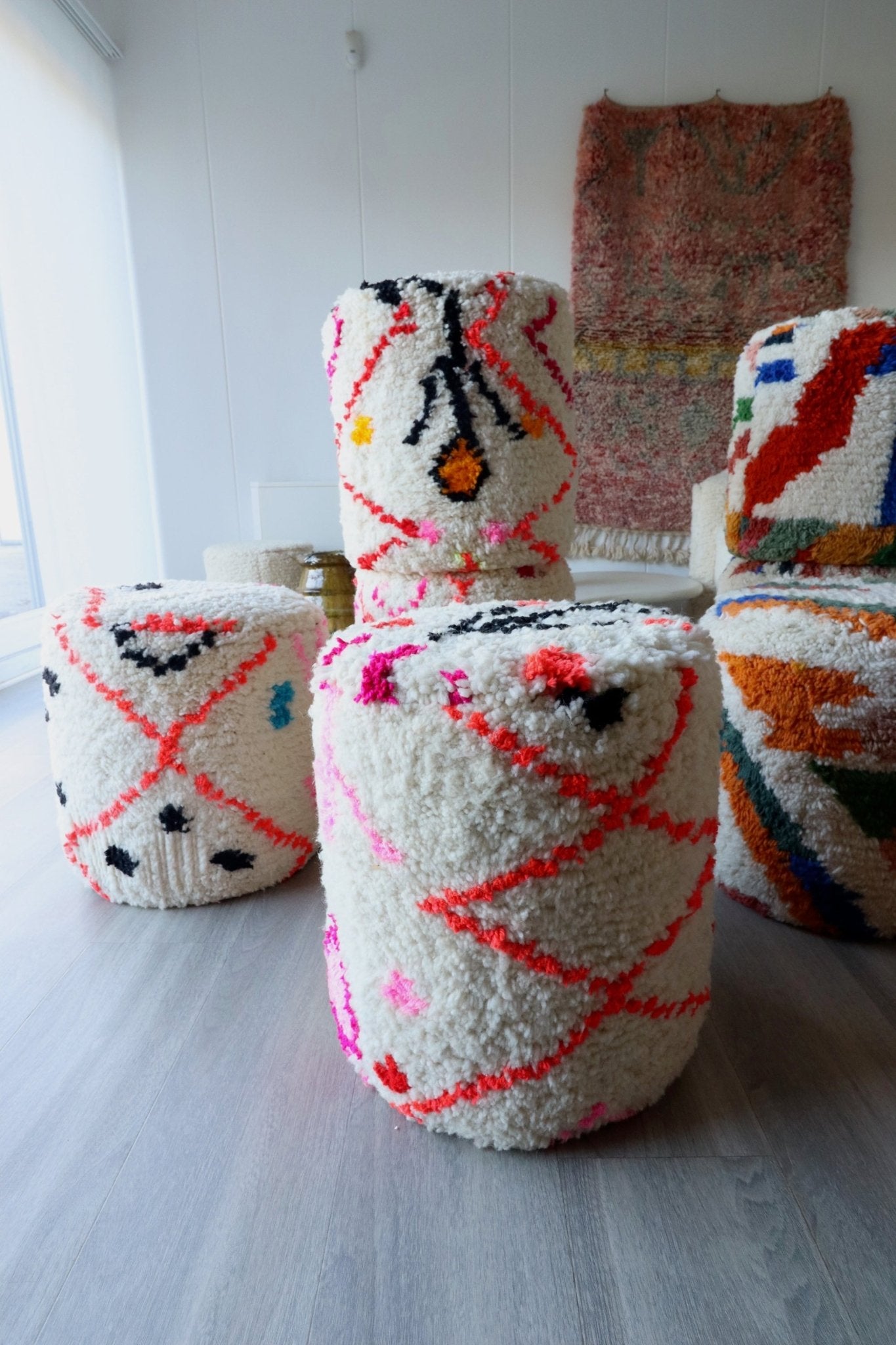 Berber Pouf (8) - Tree of Colors