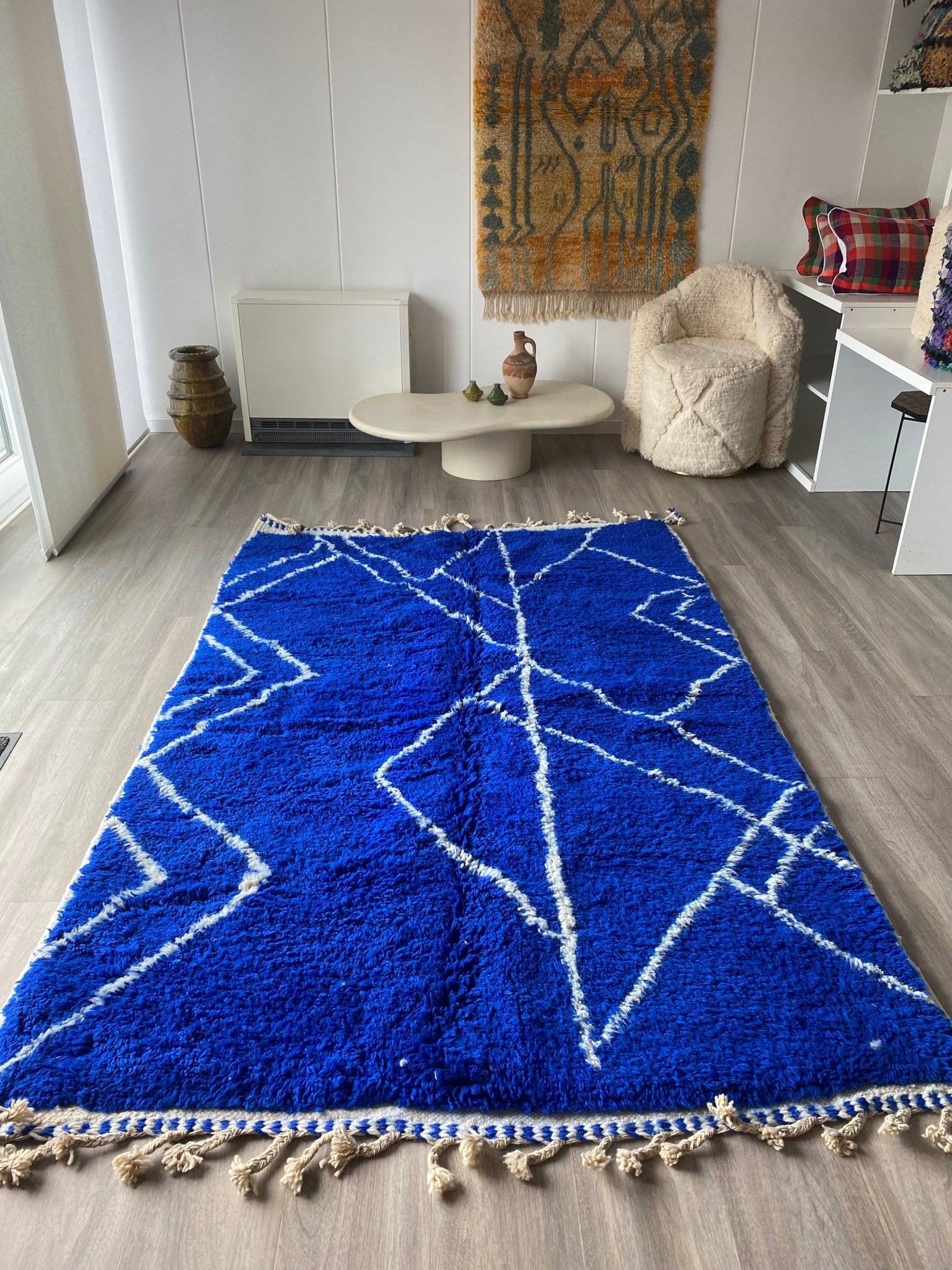 Blue Berber Rug made to order (5) - Tree of Colors