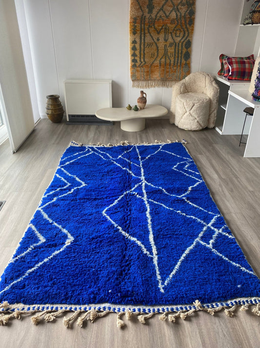 Blue Berber Rug made to order (5) - Tree of Colors