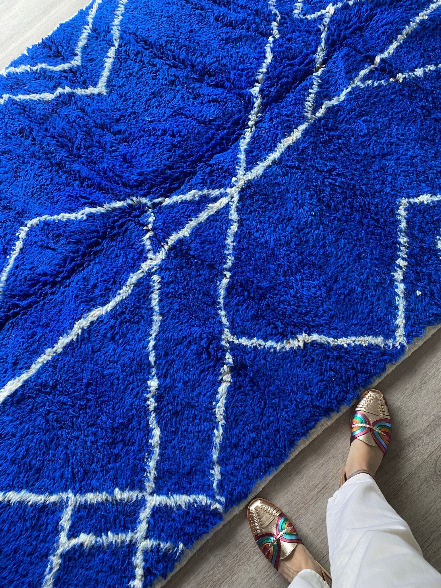Blue Berber Rug made to order (5) - Tree of Colors