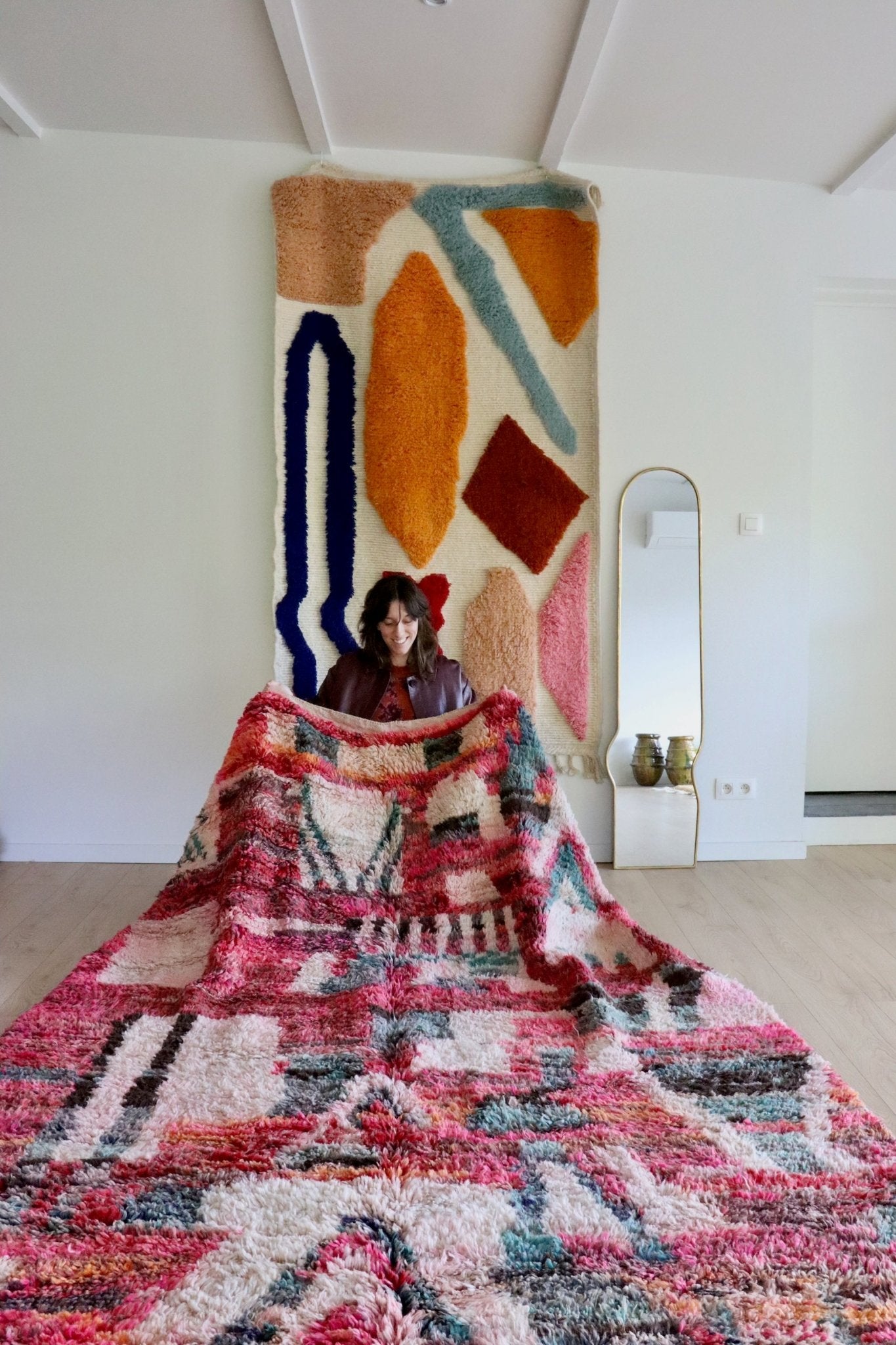 Boujaad Moroccan Colorful Rug (1034) 287x197cm - Peony - Tree of Colors