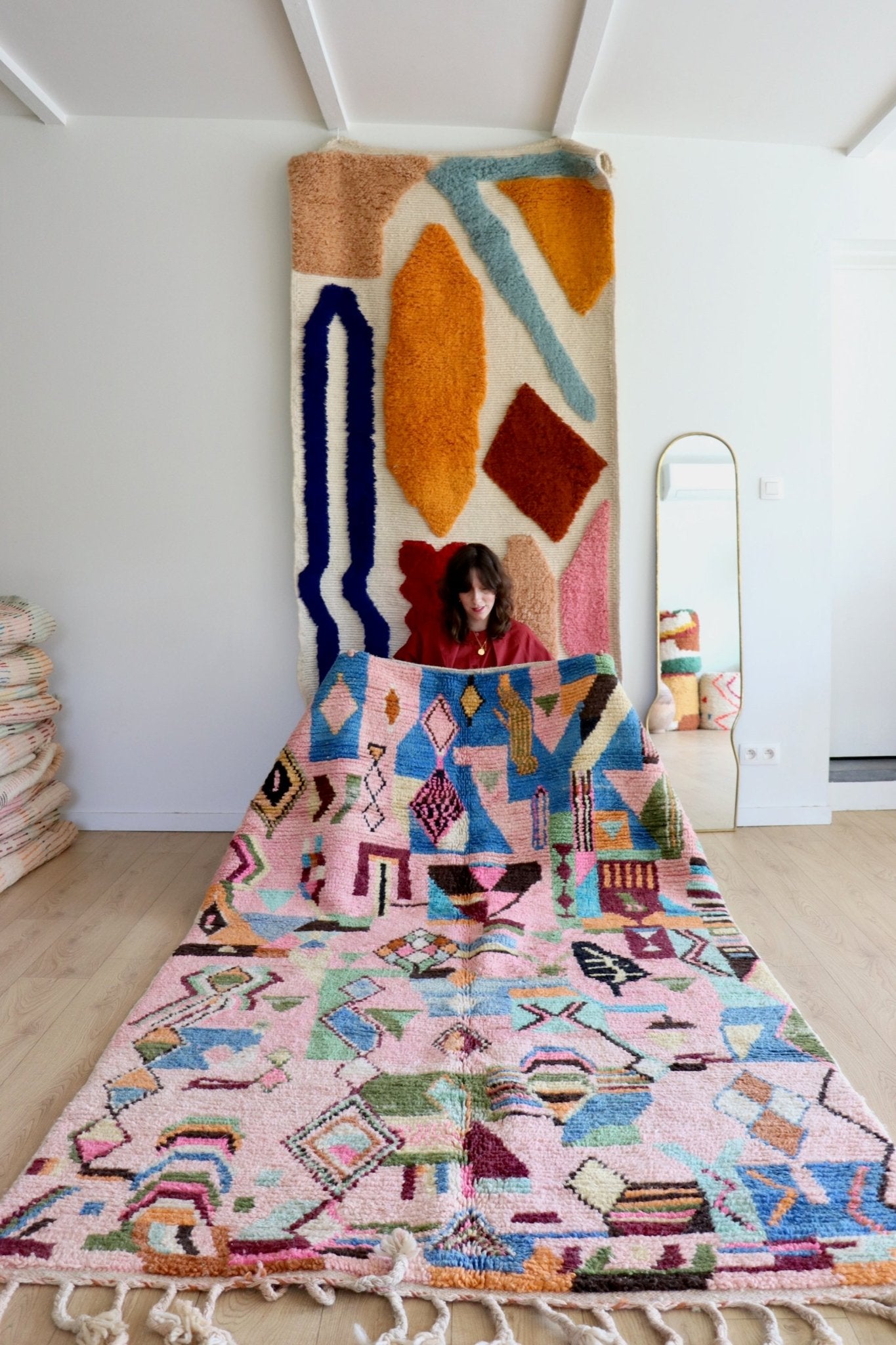 Boujaad Moroccan Colorful Rug (1093) 266x156 - Egypt - Tree of Colors