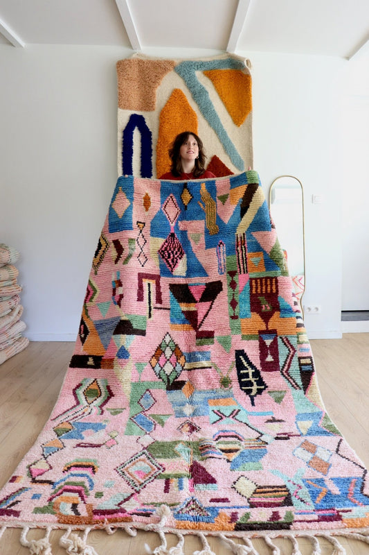 Boujaad Moroccan Colorful Rug (1093) 266x156 - Egypt - Tree of Colors