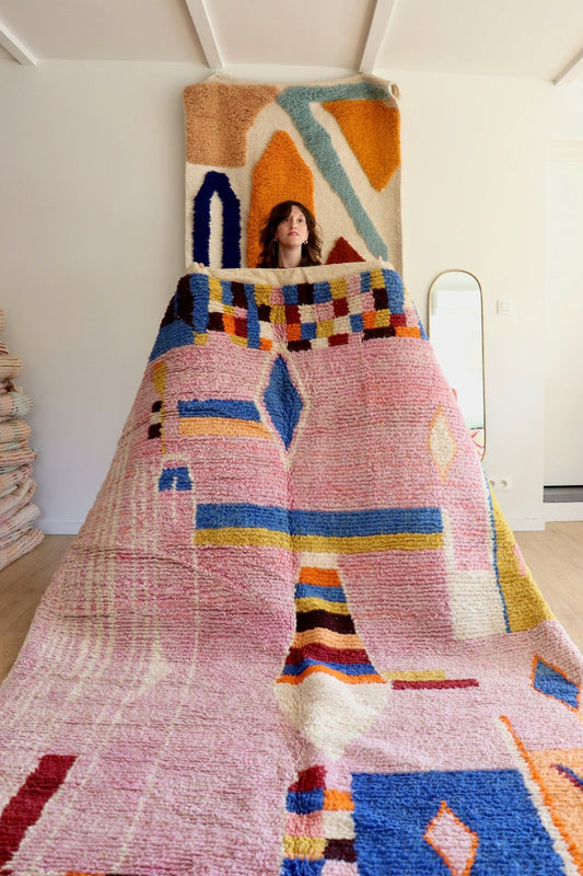 Boujaad Moroccan Colorful Rug (1114) 304x204 - Lola - Tree of Colors