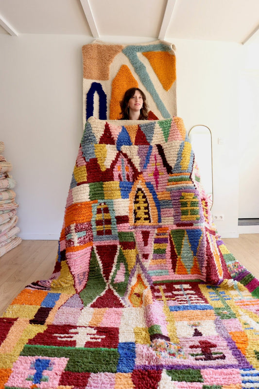 Boujaad Moroccan Colorful Rug (1115) 290x205 - Ourika - Tree of Colors