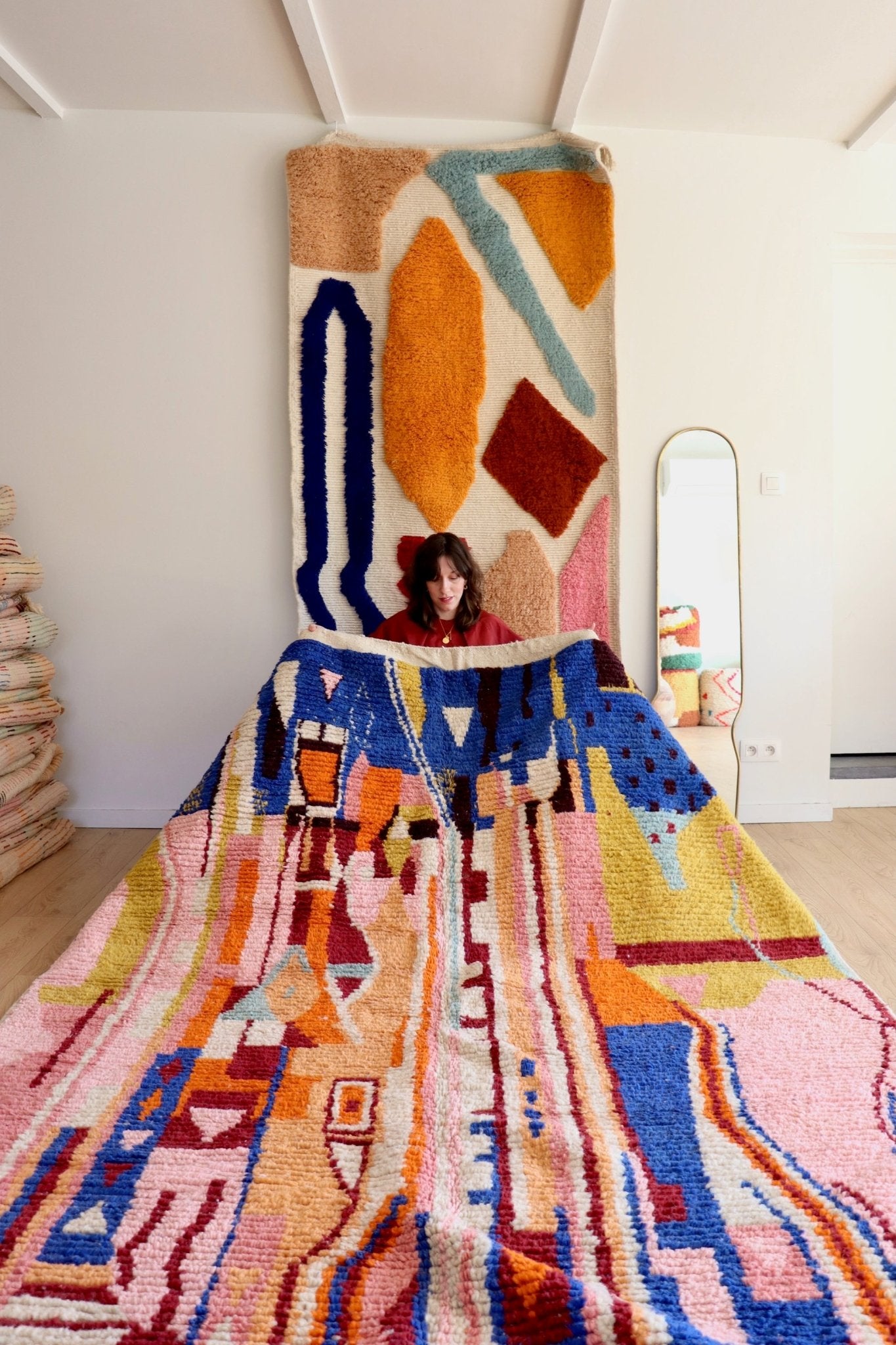 Boujaad Moroccan Colorful Rug (1116) 301x204 - Majorelle - Tree of Colors