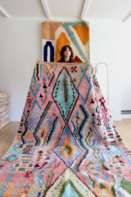 Boujaad Moroccan Colorful Rug (1119) 307x190 - Ellie - Tree of Colors