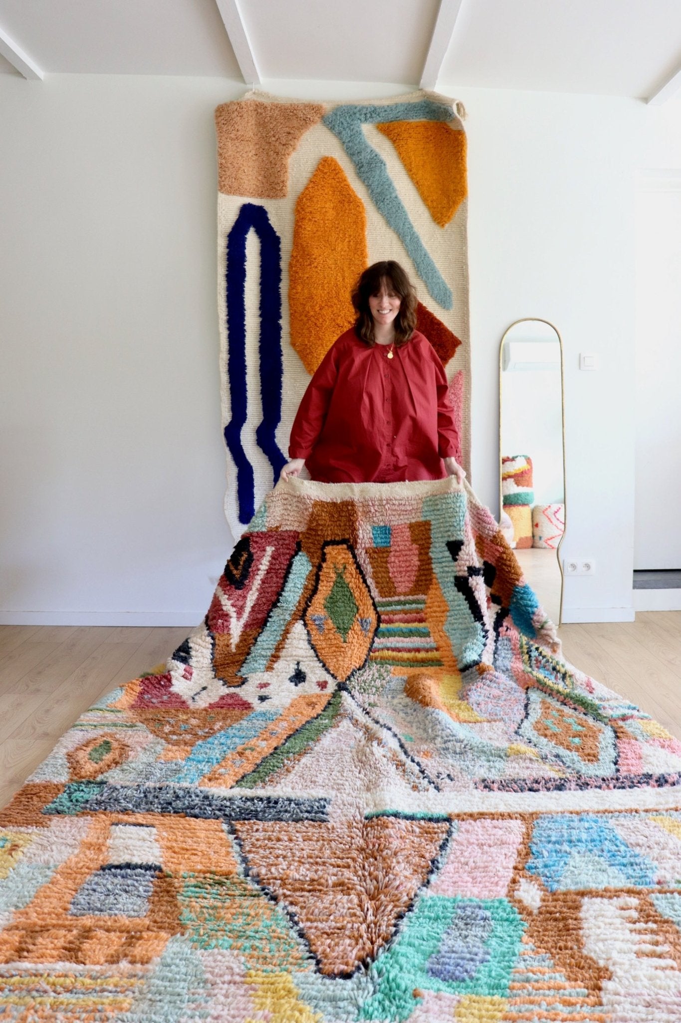 Boujaad Moroccan Colorful Rug (1123) 293x203 - Earth - Tree of Colors