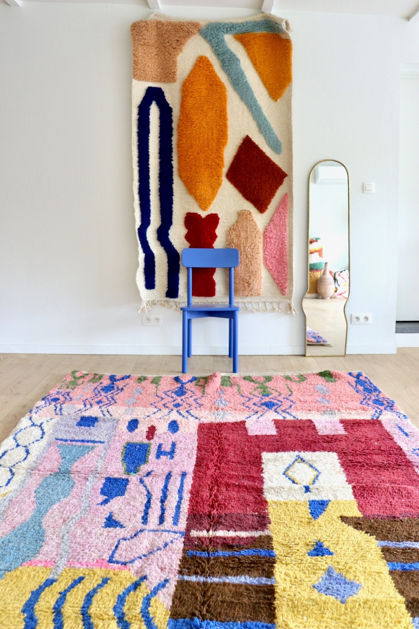 Boujaad Moroccan Colorful Rug (1171) 287x205 - The Castle - Tree of Colors