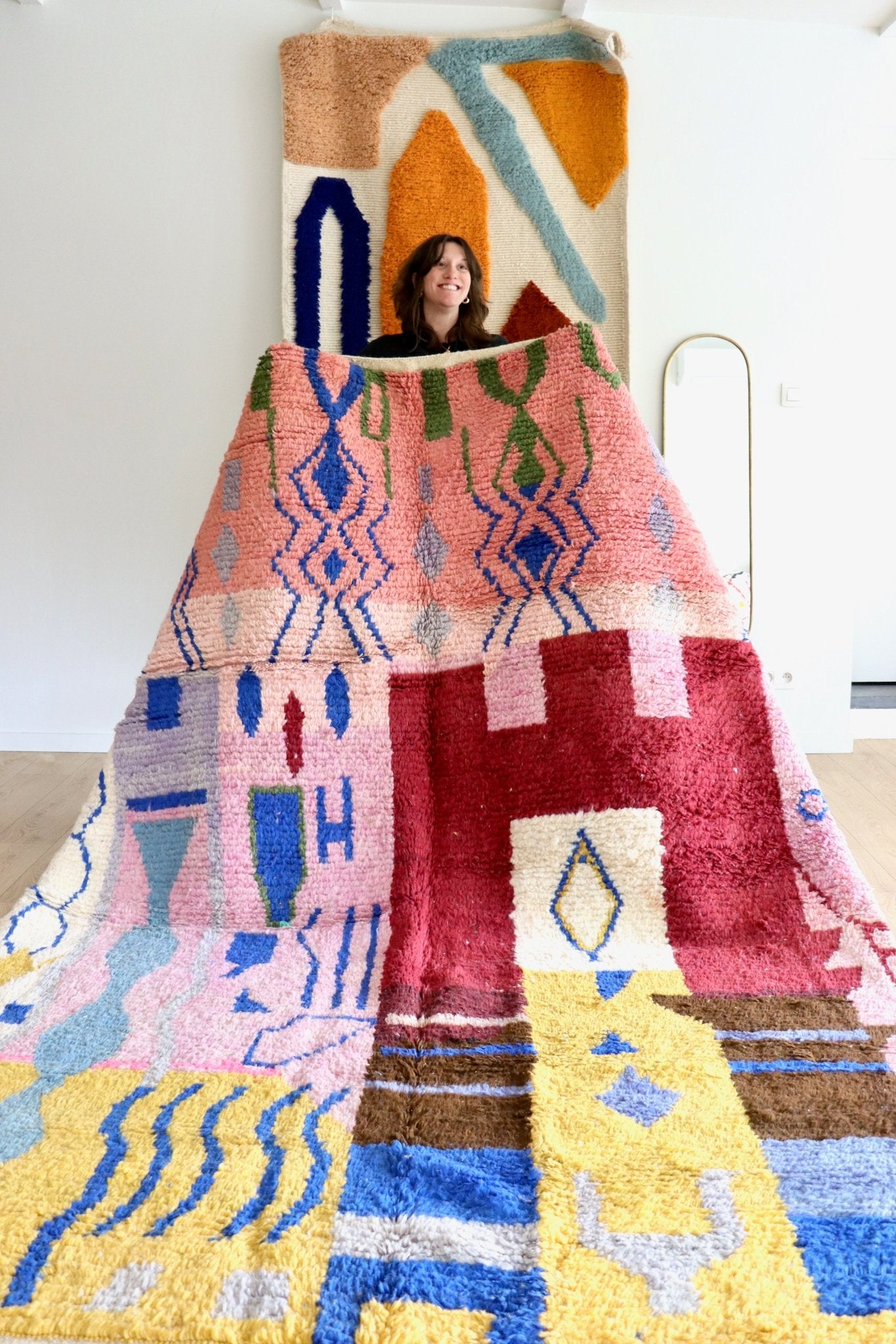 Boujaad Moroccan Colorful Rug (1171) 287x205 - The Castle - Tree of Colors