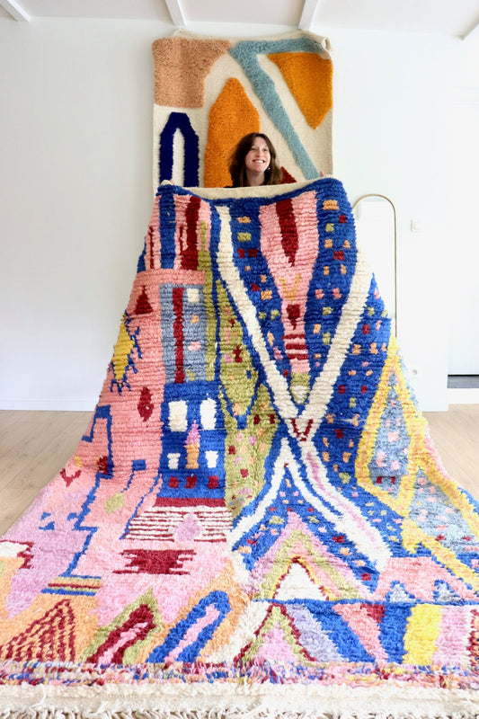 Boujaad Moroccan Colorful Rug (1172) 292x198 - Stella - Tree of Colors