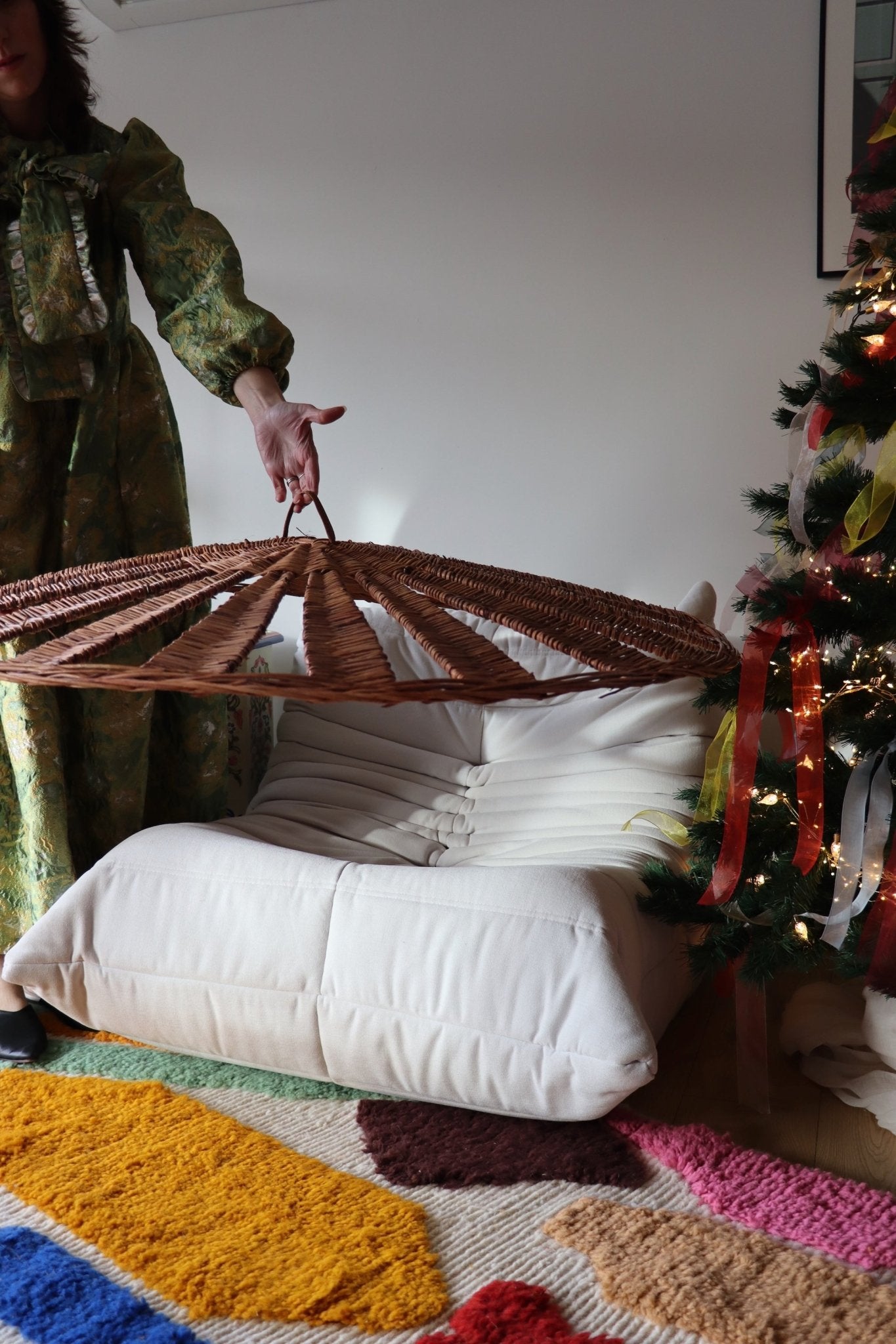 Handmade Lampshade - Tree of Colors