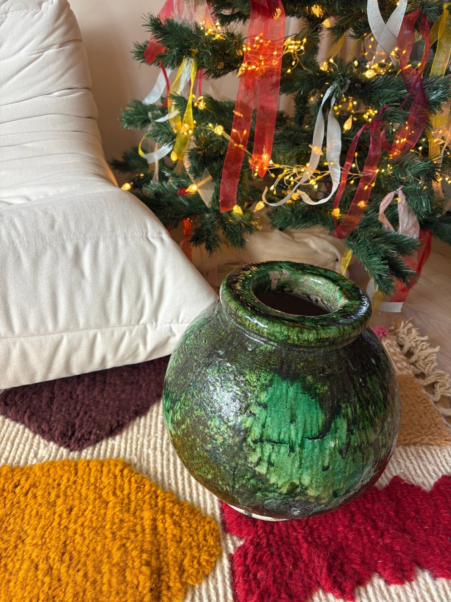 Handmade Tamegroute pottery - Tree of Colors