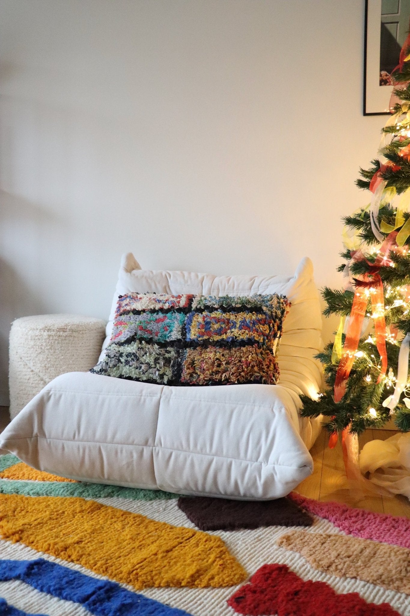 Moroccan Cotton Cushion - 60x40cm - Tree of Colors