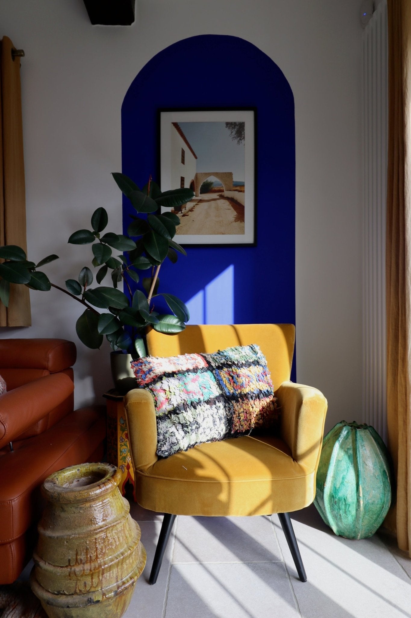 Moroccan Cotton Cushion - 60x40cm - Tree of Colors