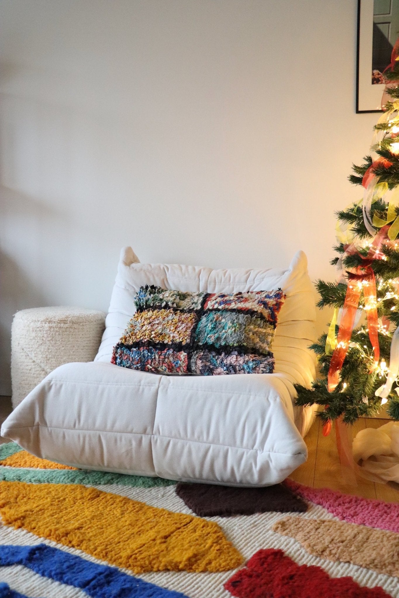 Moroccan Cotton Cushion - 60x40cm - Tree of Colors