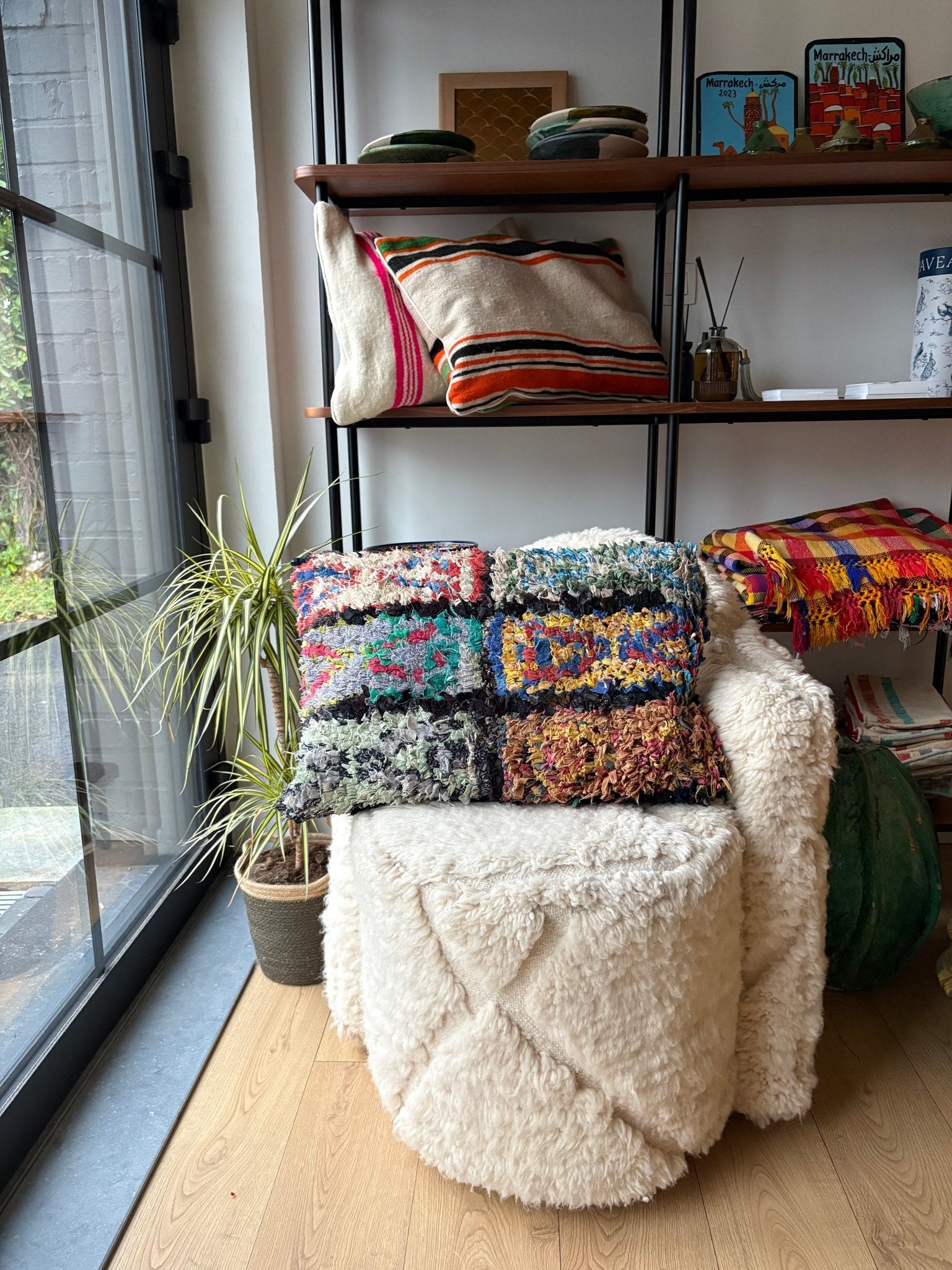 Moroccan Cotton Cushion - 60x40cm - Tree of Colors