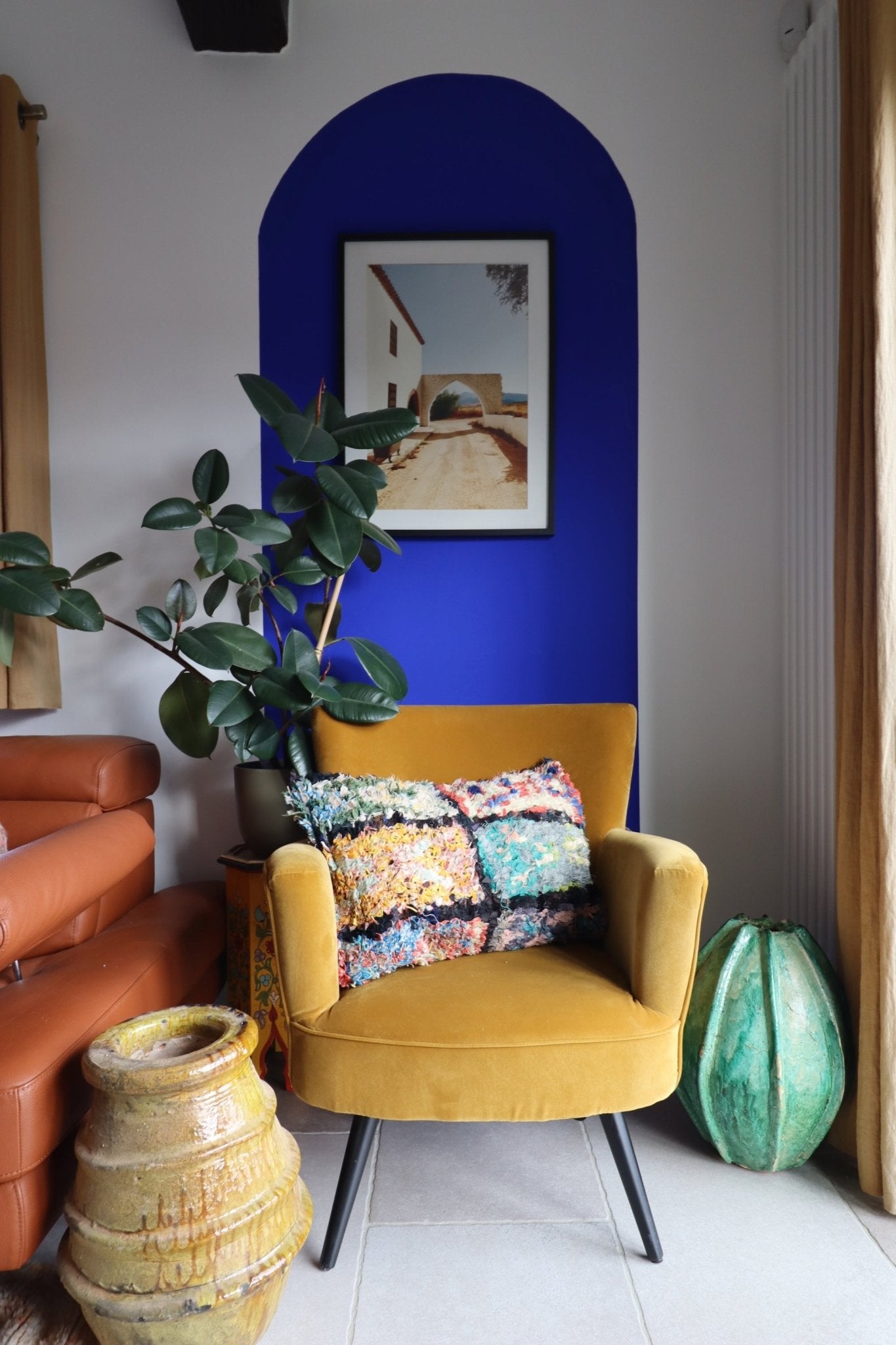 Moroccan Cotton Cushion - 60x40cm - Tree of Colors