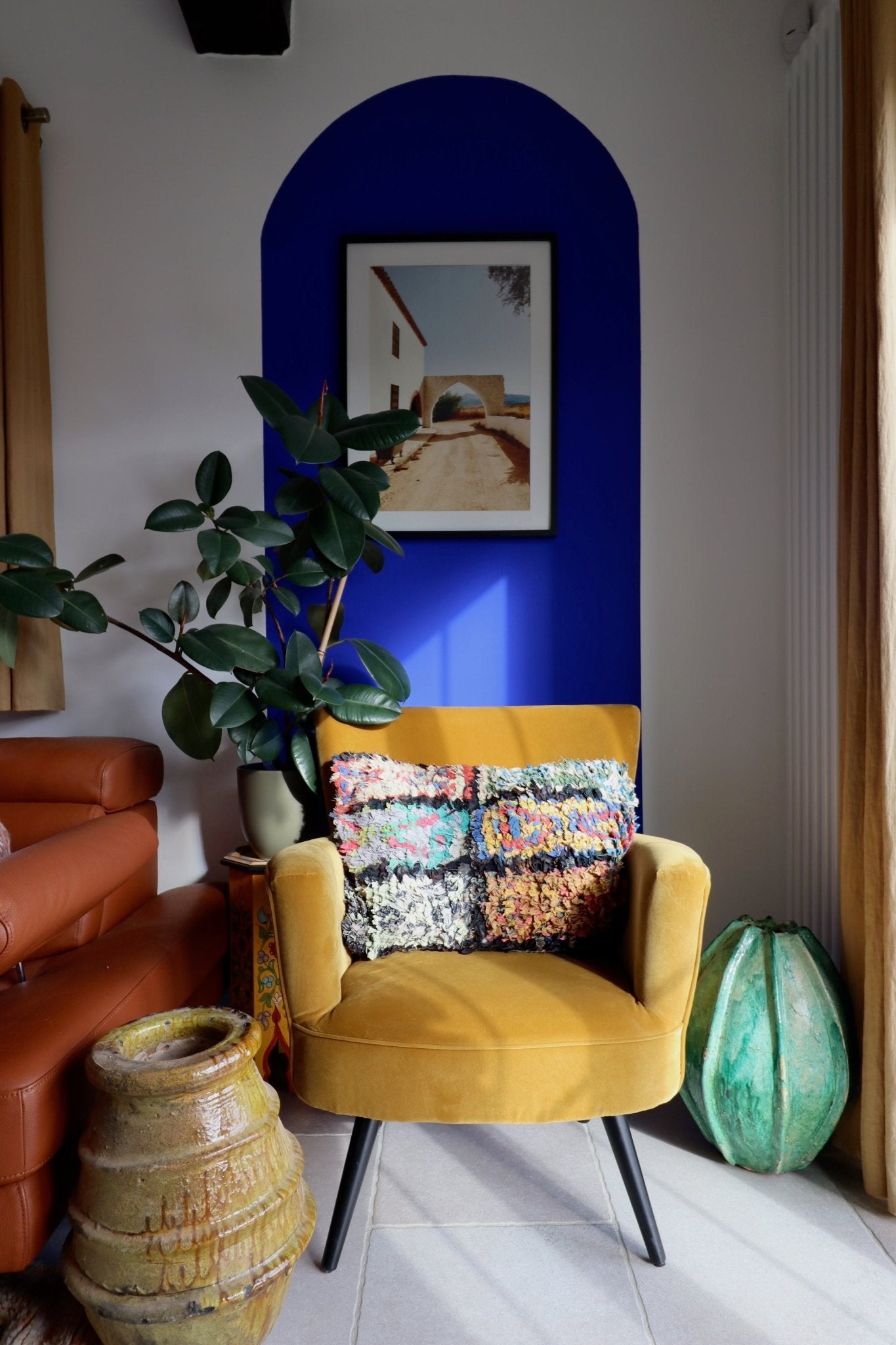 Moroccan Cotton Cushion - 60x40cm - Tree of Colors