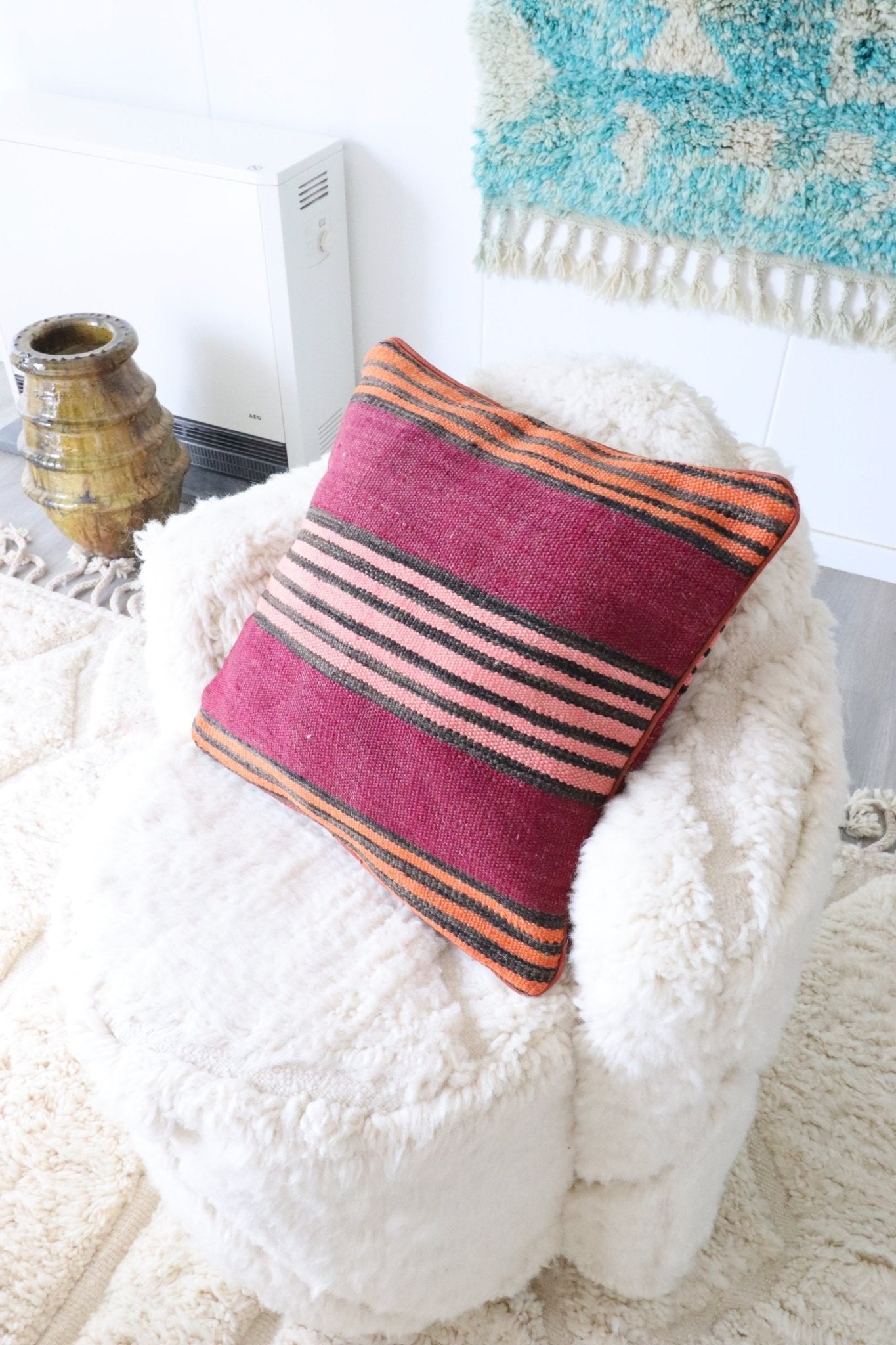 Moroccan Wool Cushion - 45x45cm - Tree of Colors